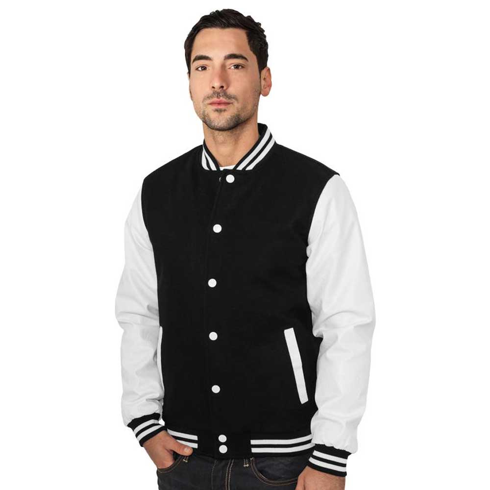 Urban Classics - Oldschool College jacket - Black/White
